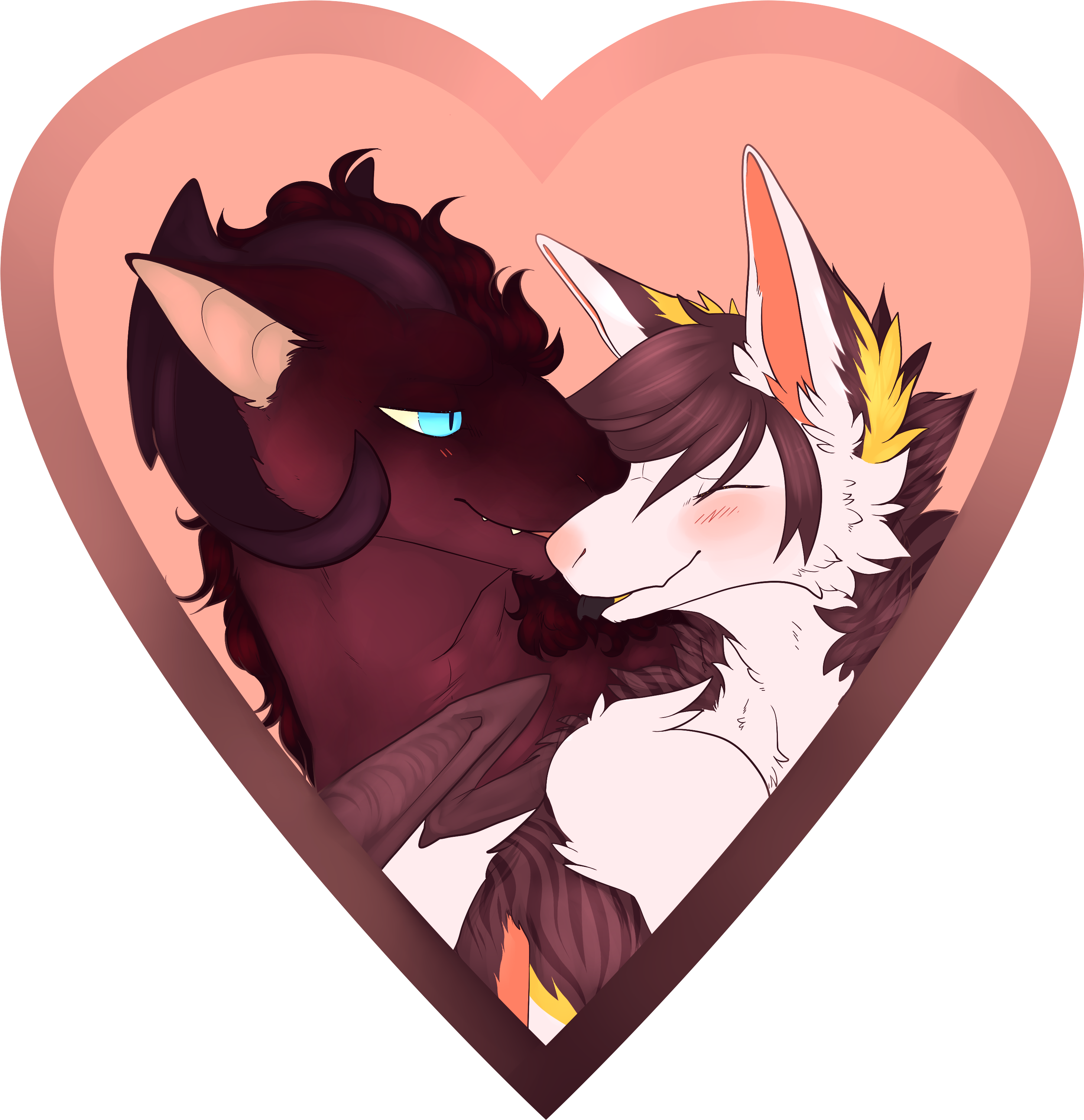 Happy Valentines Day - Cartoon Clipart (3082x3093), Png Download