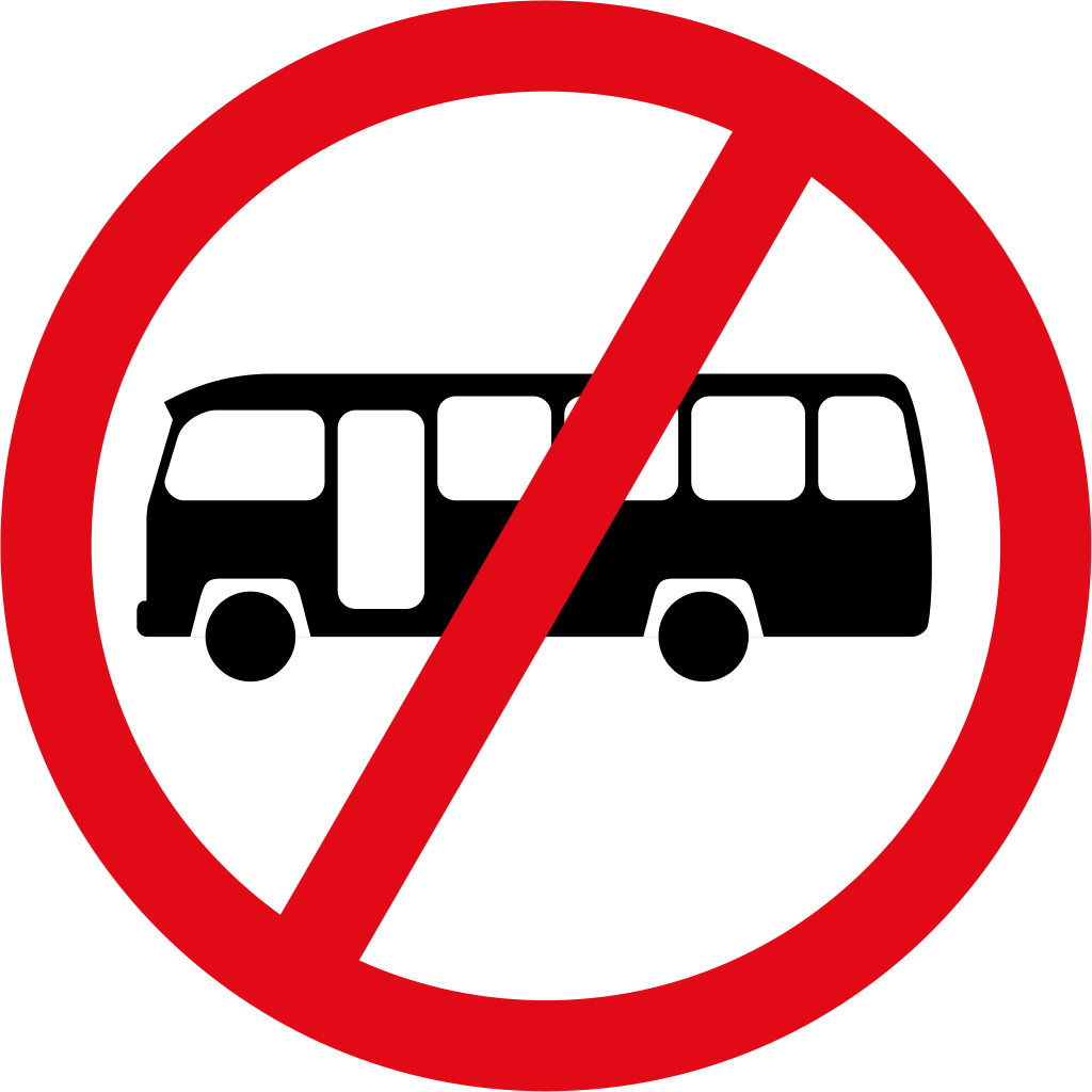 Prohibitory Traffic Sign Bus Parking Clip Art - Road Signs South Africa - Png Download (1024x1024), Png Download