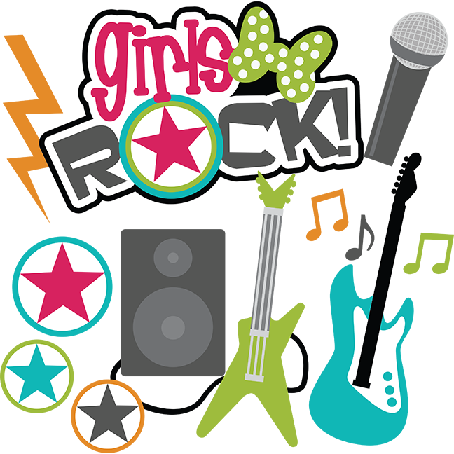 Girls Rock Svg Scrapbook Collection Teen Svg Files - Girls Rock Clip Art - Png Download (648x648), Png Download
