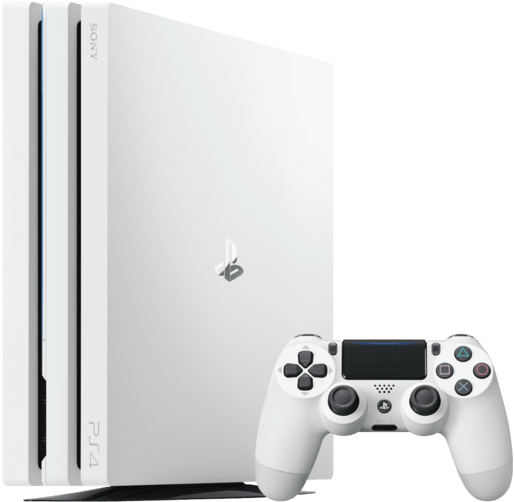 Playstation Ps Pro - Playstation 4 Slim Weiß Clipart (773x505), Png Download