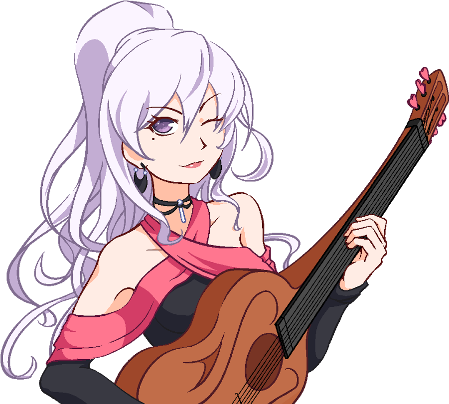 Drawing Guitar Simple - Cartoon Clipart (1600x900), Png Download