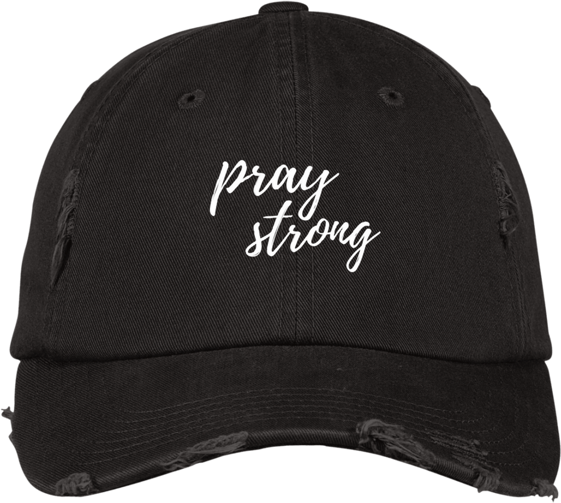 Pray Strong District Distressed Dad Cap - Baseball Cap Clipart (1155x1155), Png Download