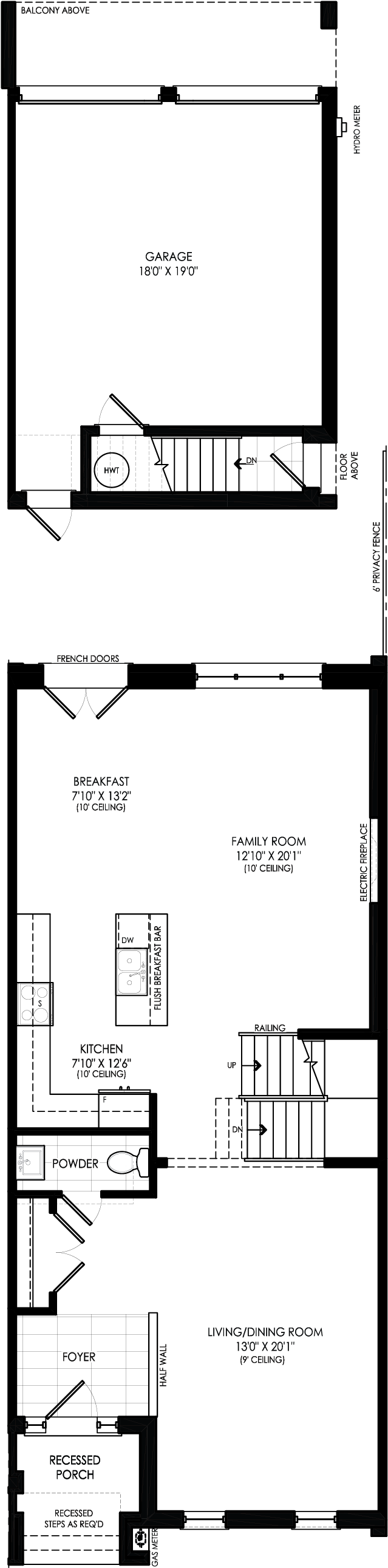 Ground Floor - Floor Plan Clipart (1000x2974), Png Download