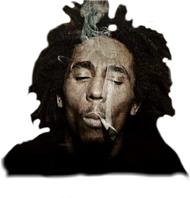 #bobmarley #marley #smoke - Bob Marley Dennis Morris Clipart (610x650), Png Download