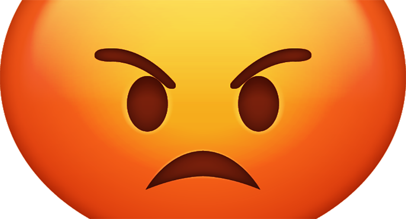 Anger, How Do You Feel About Anger I'm Fearful Of An - Smiley Clipart (833x450), Png Download