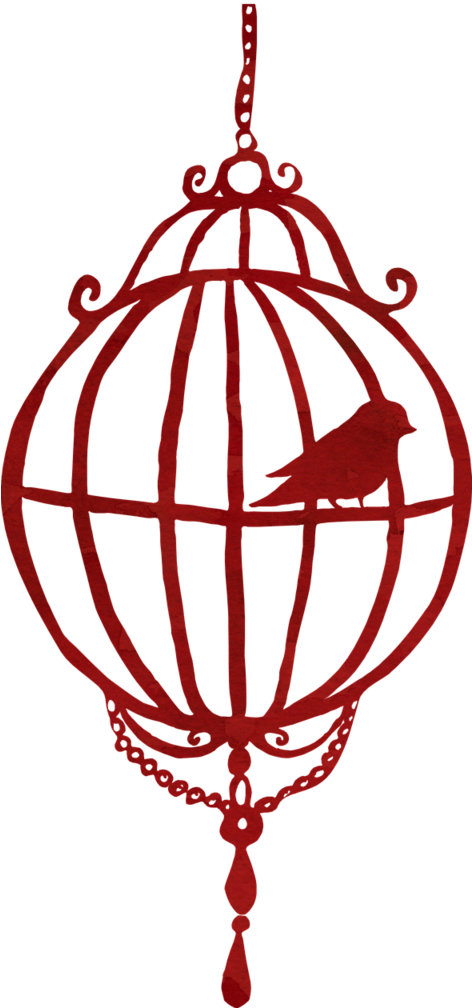 Birdcage Bird Cage, Animals - Silhouette Bird Cage Clipart (471x1024), Png Download