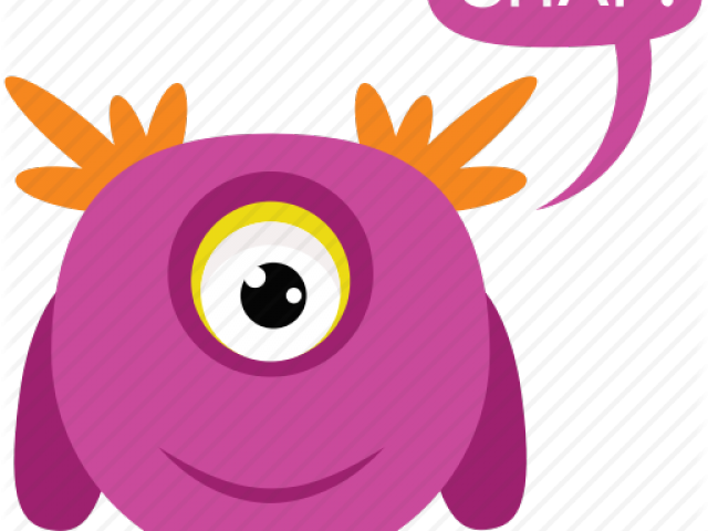 Pink Eyes Clipart Scary Monster - Monster - Png Download (640x480), Png Download
