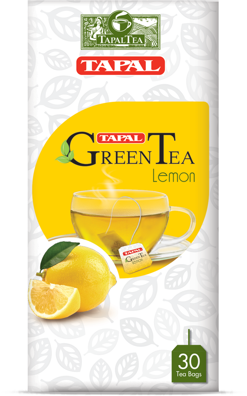 Lemon Green Tea Bag 45 Gm - Tapal Green Tea Flavours Clipart (1317x1666), Png Download