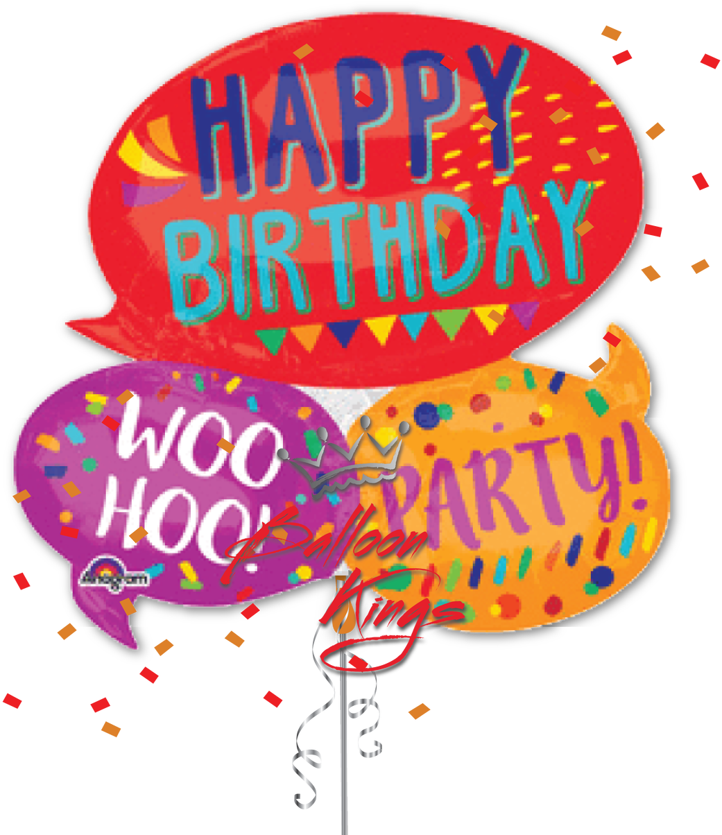 Happy Birthday Bubbles - Birthday Bubbles Png Clipart (1280x1280), Png Download
