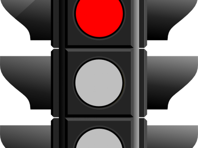 Red Traffic Light Clipart (640x480), Png Download