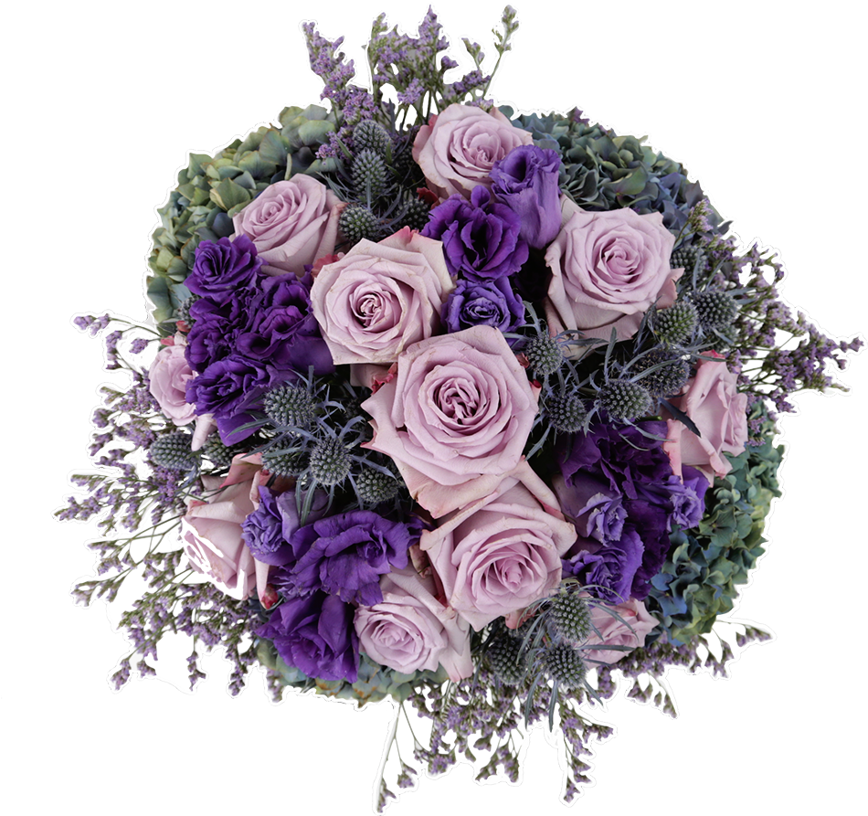 Purple Haze - Garden Roses Clipart (1000x1000), Png Download