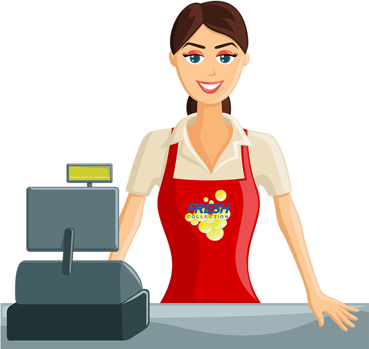 Shop Assistant Png - Shop Assistant Clipart Transparent (721x700), Png Download