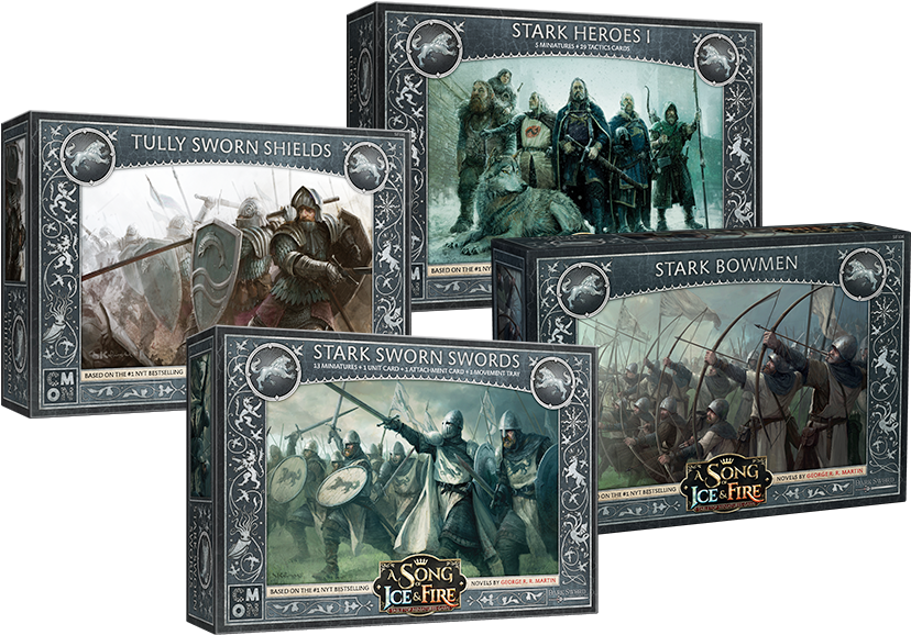 Cool Mini Or Not Has Announced 4 New Box Sets Of Stark - Song Of Ice And Fire Stark Swords Clipart (920x652), Png Download