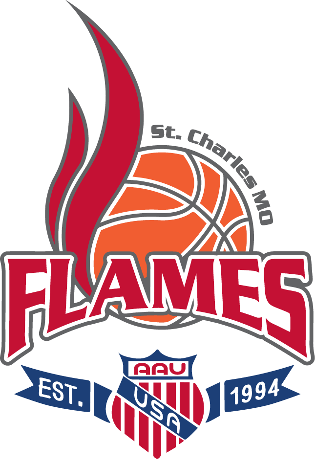Charles Flames Basketball - Flames Basketball Logo Clipart (645x949), Png Download