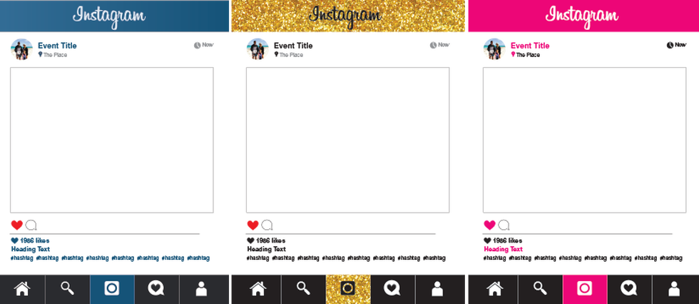 The Pink Tank - Instagram Photo Frame Transparent Clipart (980x426), Png Download