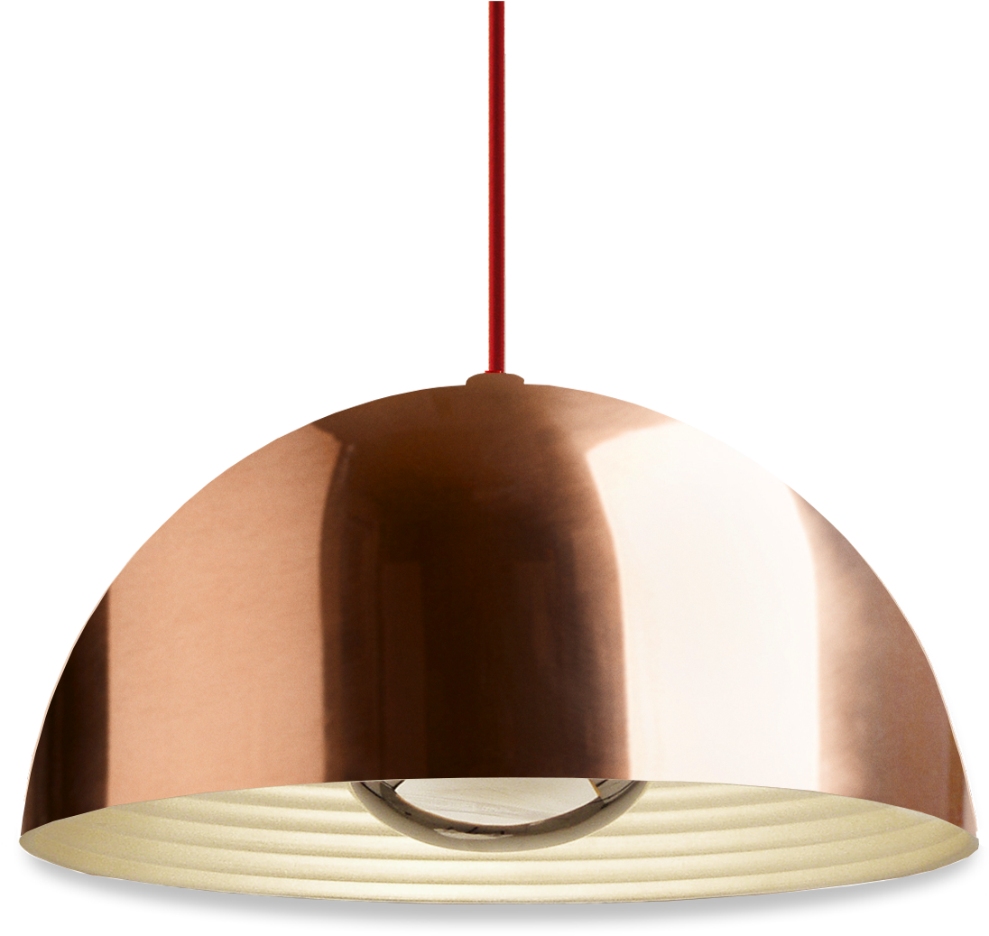 Dome Pendant, Copper-0 - Lampshade Clipart (1400x1089), Png Download