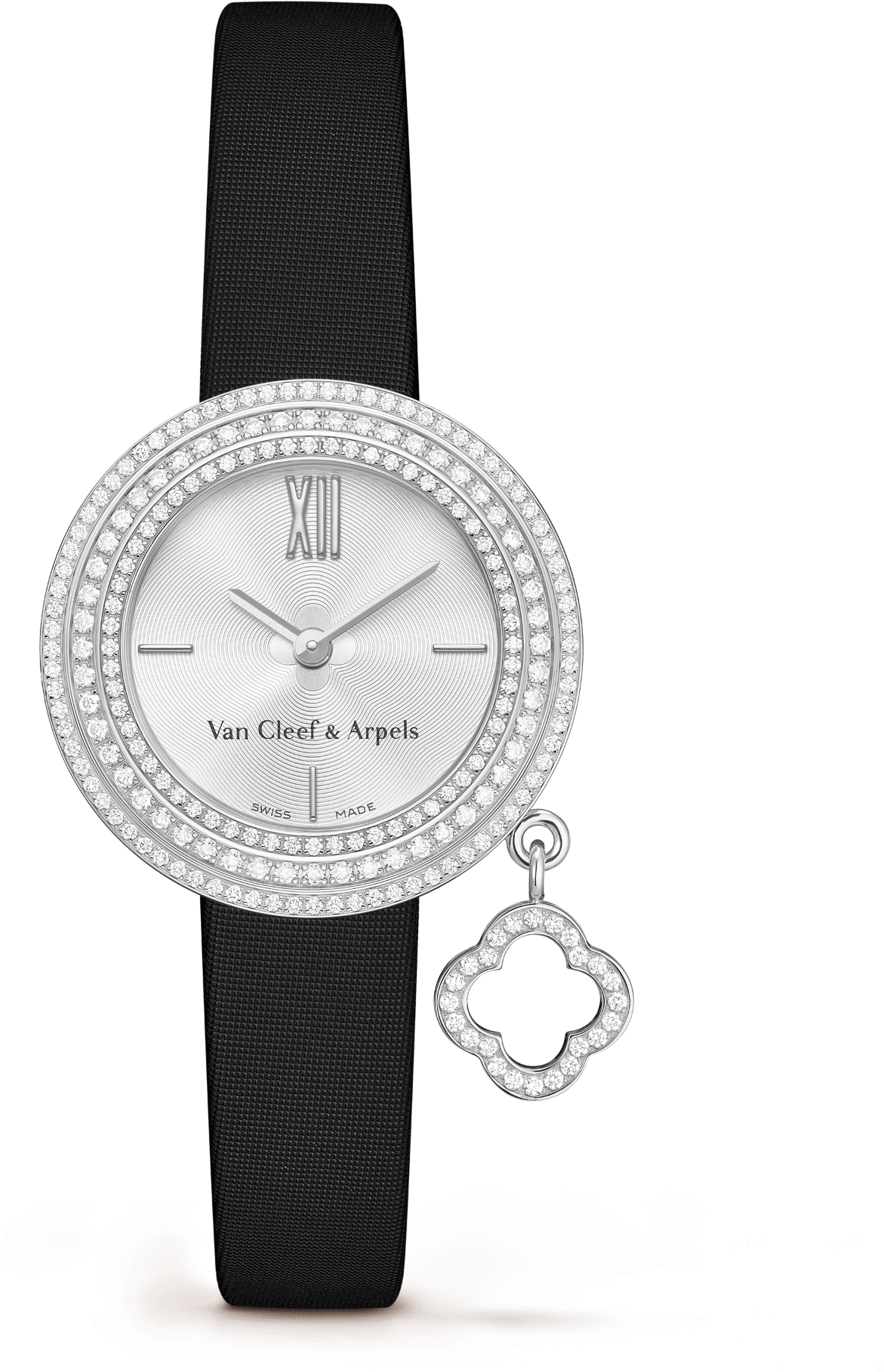 Charms Watch, White Gold, Diamonds ,satin,self Interchangeable - Analog Watch Clipart (2000x2000), Png Download