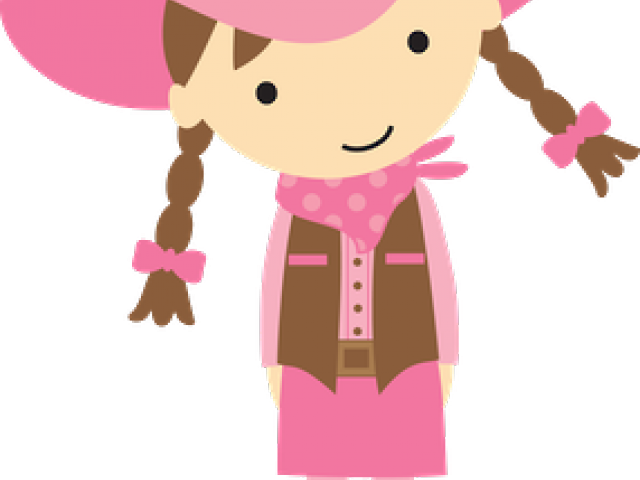 Cowgirl Clipart Cow Girl - Little Cowboys And Cowgirls Cartoons - Png Download (640x480), Png Download