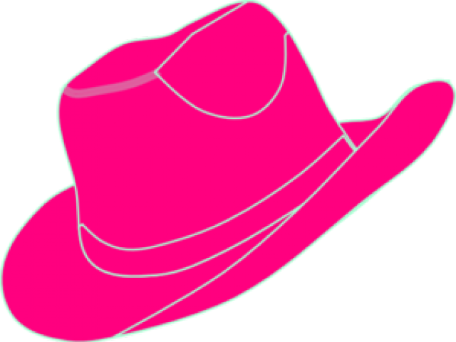 Cowgirl Clipart Cowgirl Hat - Pink Cowboy Hat Clip Art - Png Download (640x480), Png Download