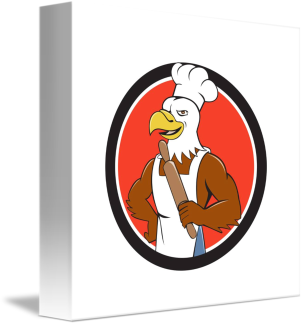 Baker Clipart Rolling Pin - Cartoon - Png Download (606x650), Png Download