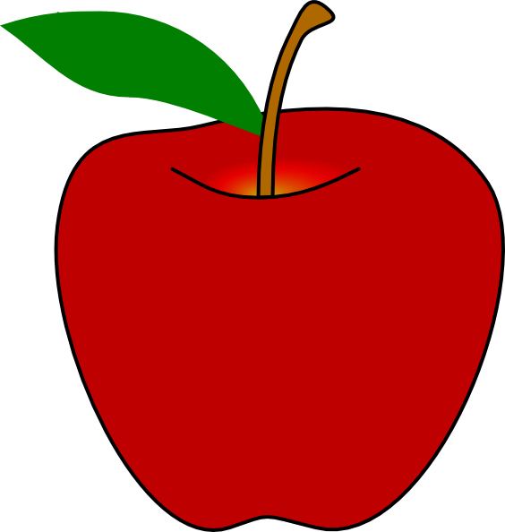 Very Hungry Caterpillar Apple Clipart (564x594), Png Download
