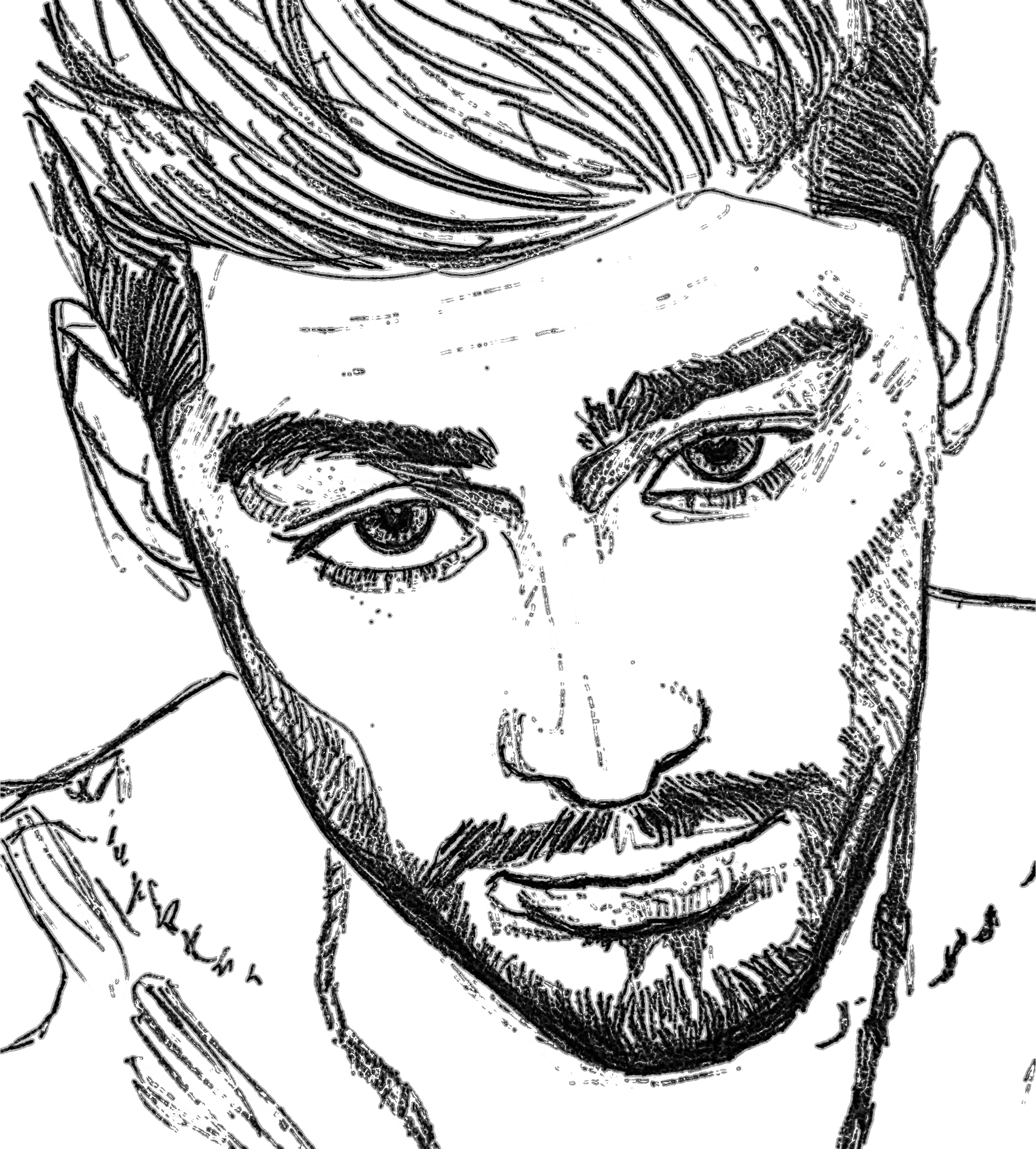Zayn Mind Of Mine - Sketch Clipart (1794x1990), Png Download