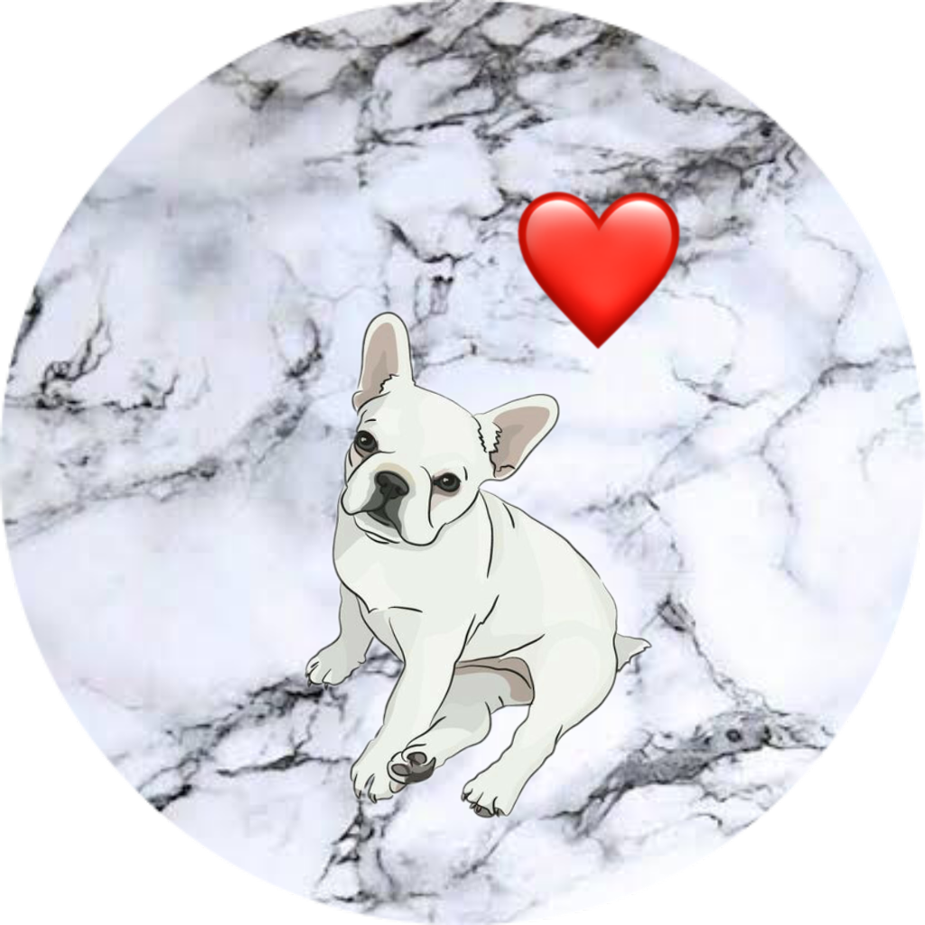 #french Bulldog - Cute Wallpapers Tumblr Marble Clipart (1024x1024), Png Download