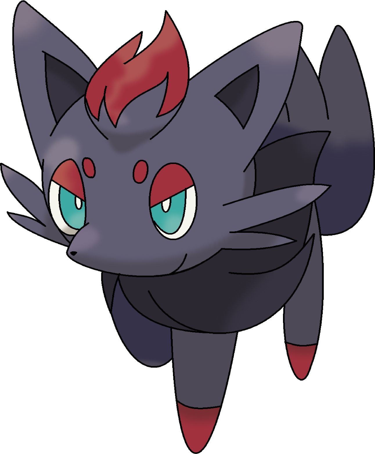 Zorua / Zoroark - Pokemon Zorua Transparent Clipart (1292x1564), Png Download