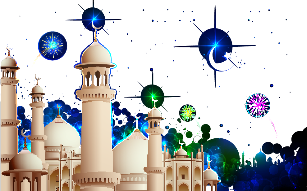 Mosque Clipart Islamic Wallpaper - ชาว มุสลิม Png Transparent Png (1128x723), Png Download