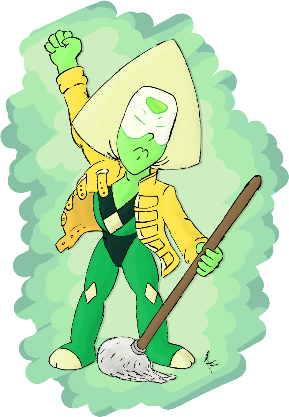 This Was After Calling Her Killer Queen A Clod Peridot - Cartoon Clipart (981x1411), Png Download