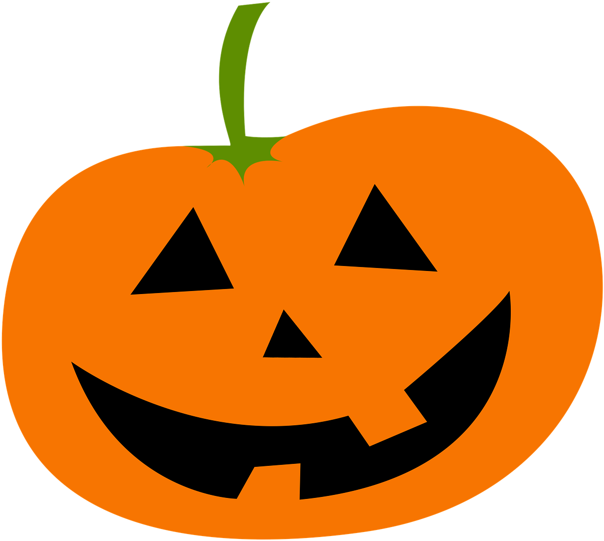 Pumpkin Halloween Celebrate - Calabaza De Hallowen Animada Clipart (1280x1280), Png Download