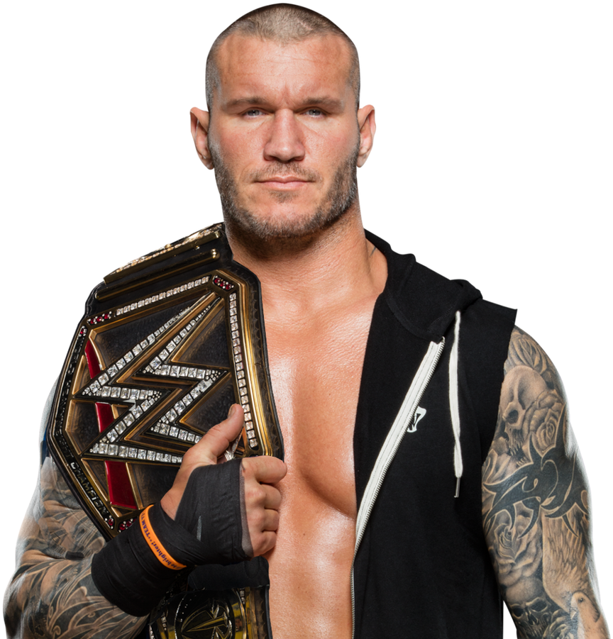 94 Randy Orton Vs Alberto Del Rio Smackdown Live Aug - Randy Orton Wwe Championship 2017 Clipart (872x917), Png Download