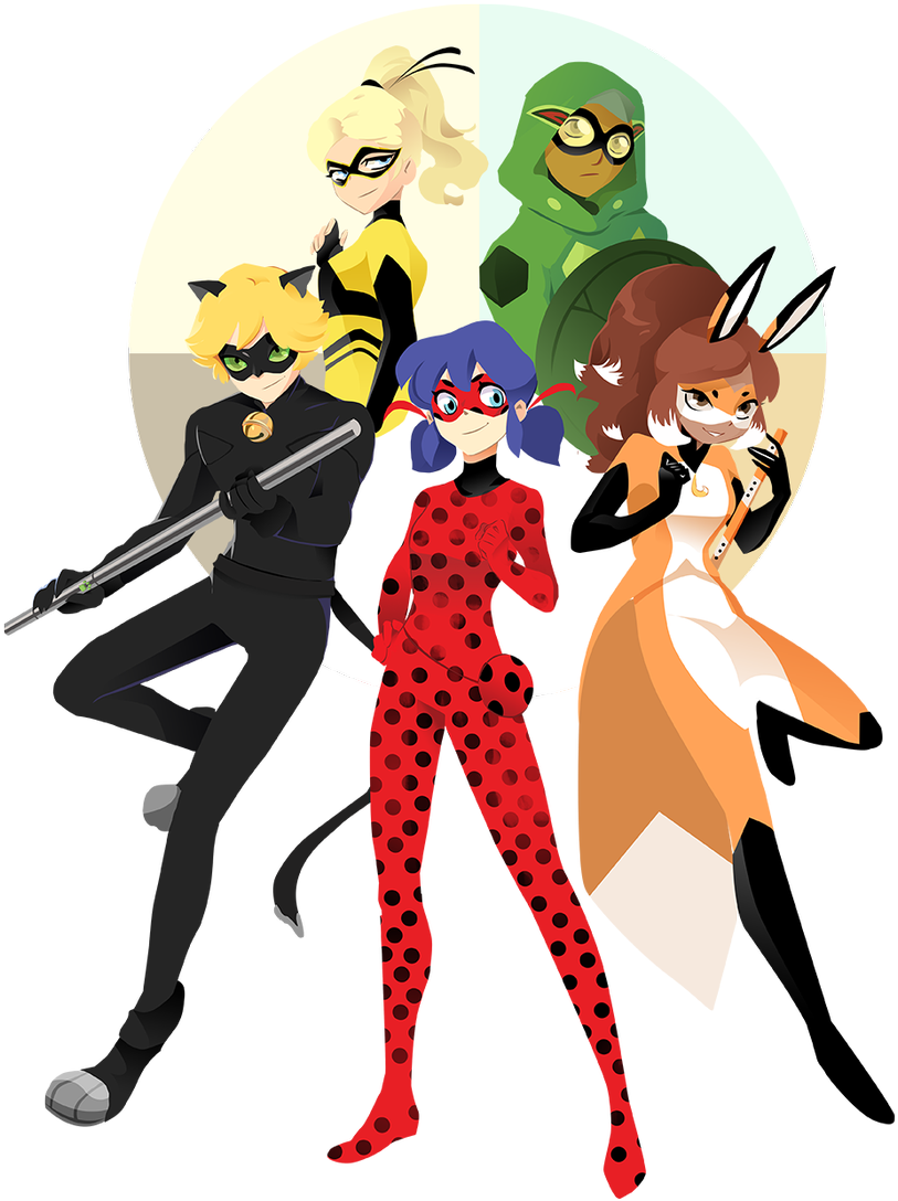 You Can Help Me Out Rating My Art Here - Miraculous Ladybug Superheros Art Clipart (947x1200), Png Download