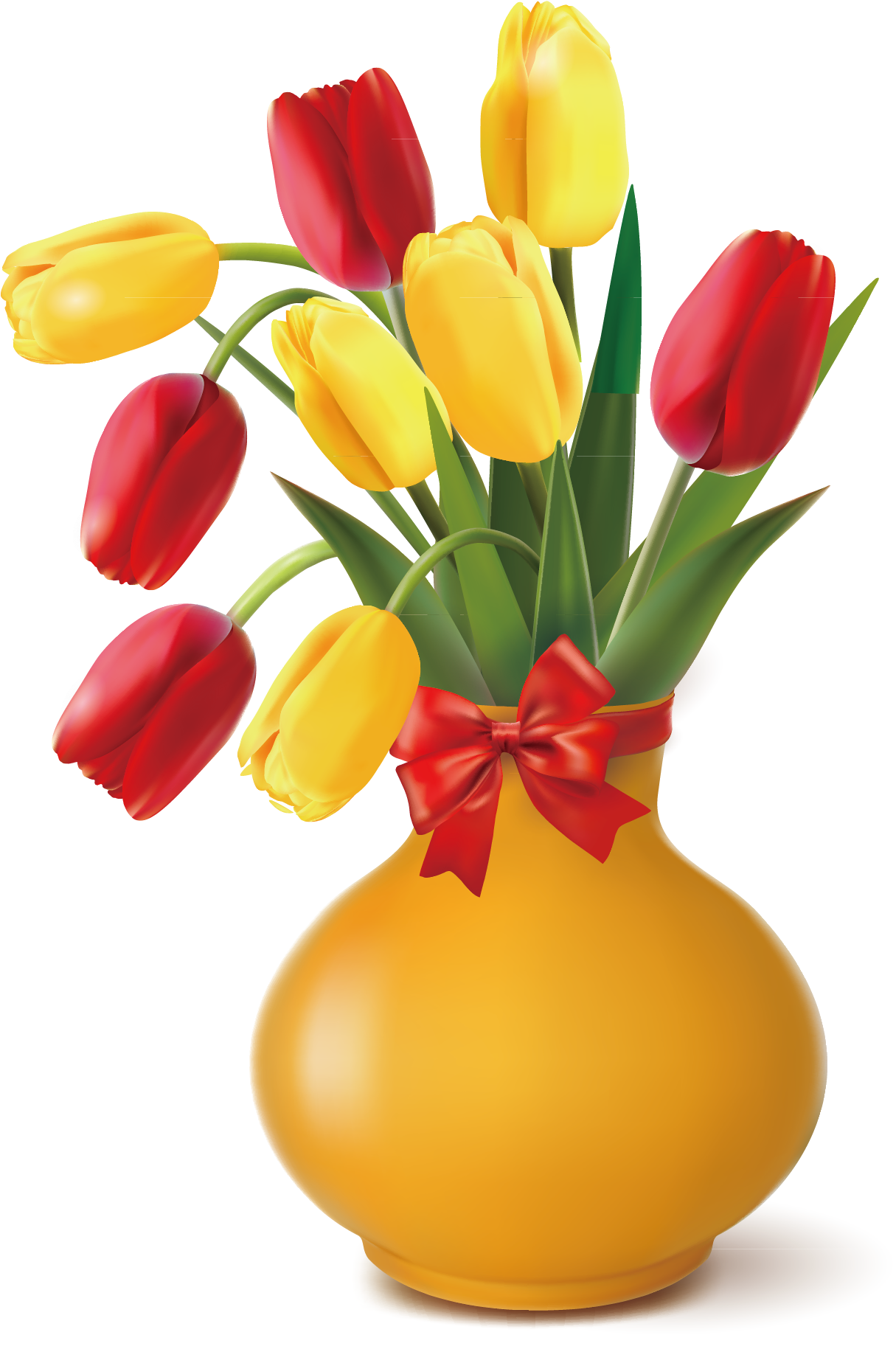 Vase Clipart Flower Photography Png - Flower Vase Vector Png Transparent Png (1214x1855), Png Download