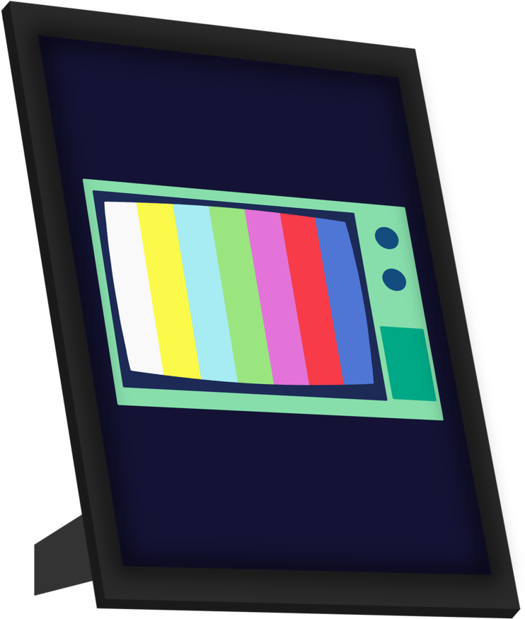 Online Shopping Framed Art Prints & Brand Merchandise - Flat Panel Display Clipart (858x1024), Png Download