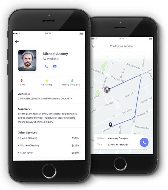 Uber For Handyman - Iphone Clipart (560x620), Png Download