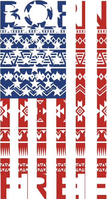 Born Free Usa Flag - Graphic Design Clipart (675x675), Png Download