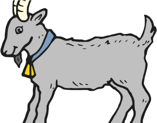 Drawing Goats Baby Goat - Goat Clip Art Black And White - Png Download (640x480), Png Download
