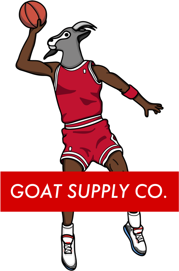Goat Supply Co Home Of The Goat Head T-shirts Sweatshirts - Shoot Basketball Clipart (1175x1200), Png Download
