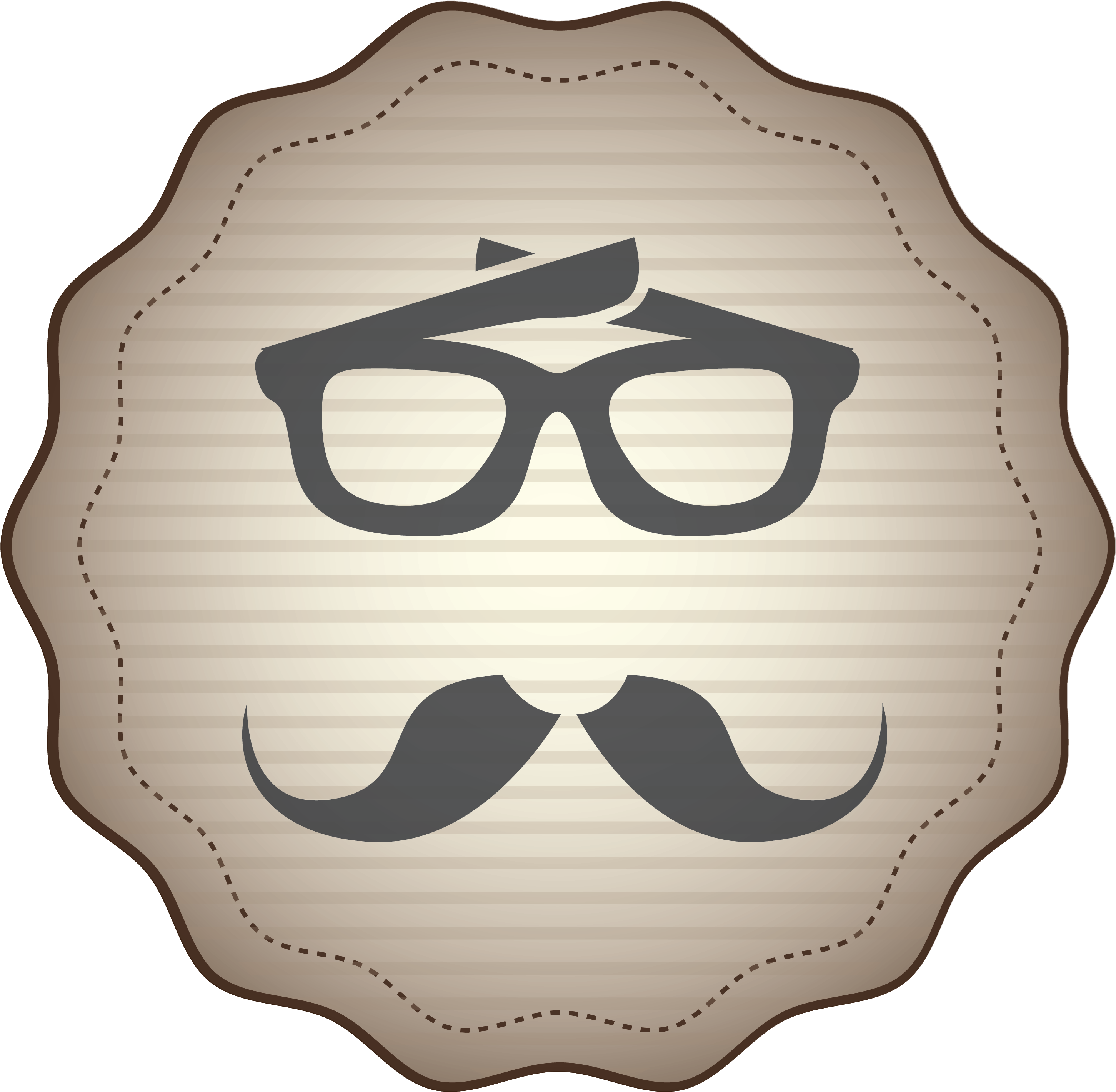 Glasses Illustration Gray - Illustration Clipart (3001x2962), Png Download
