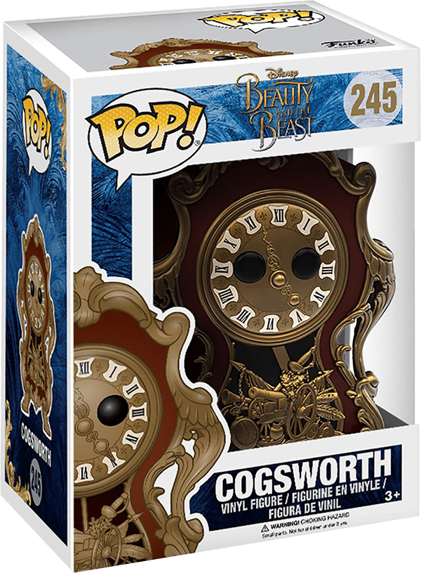 Funko Pop Disney Beauty And The Beast Cogsworth Live - Pop Funko The Beauty And The Beast Live Action Clipart (600x815), Png Download