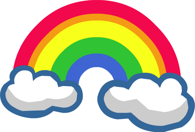 Rainbow Clip Transparent Background - Transparent Background Rainbow Clipart - Png Download (800x540), Png Download