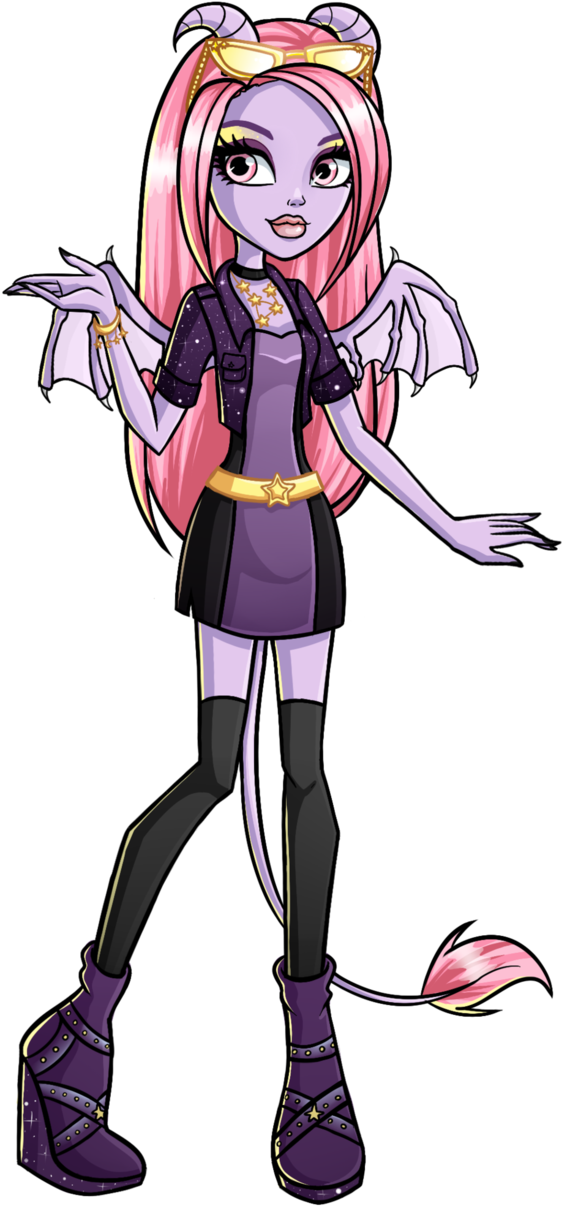 Monster High Boo York Png , Png Download - Monster High Characters Cat Clipart (563x1206), Png Download