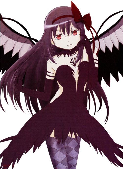 "come Now Madoka, Don't Struggle - Magica Madoka Homura Demon Clipart (500x715), Png Download