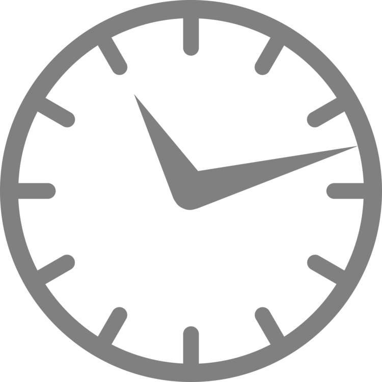Floor & Grandfather Clocks Computer Icons Digital Clock - Clip Art Clock Transparent - Png Download (750x750), Png Download