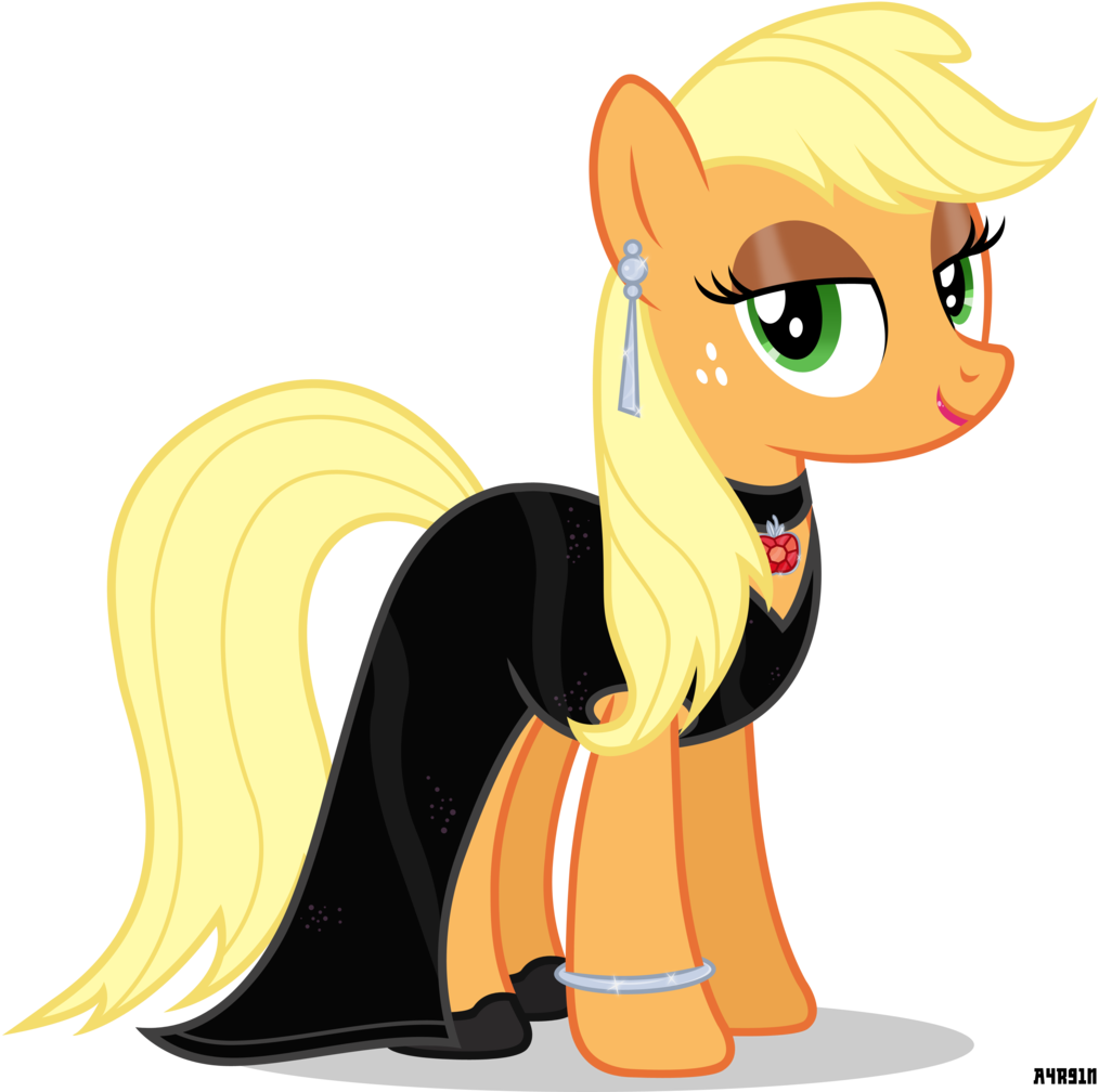 Applejack In A Dress Clipart (1024x1024), Png Download