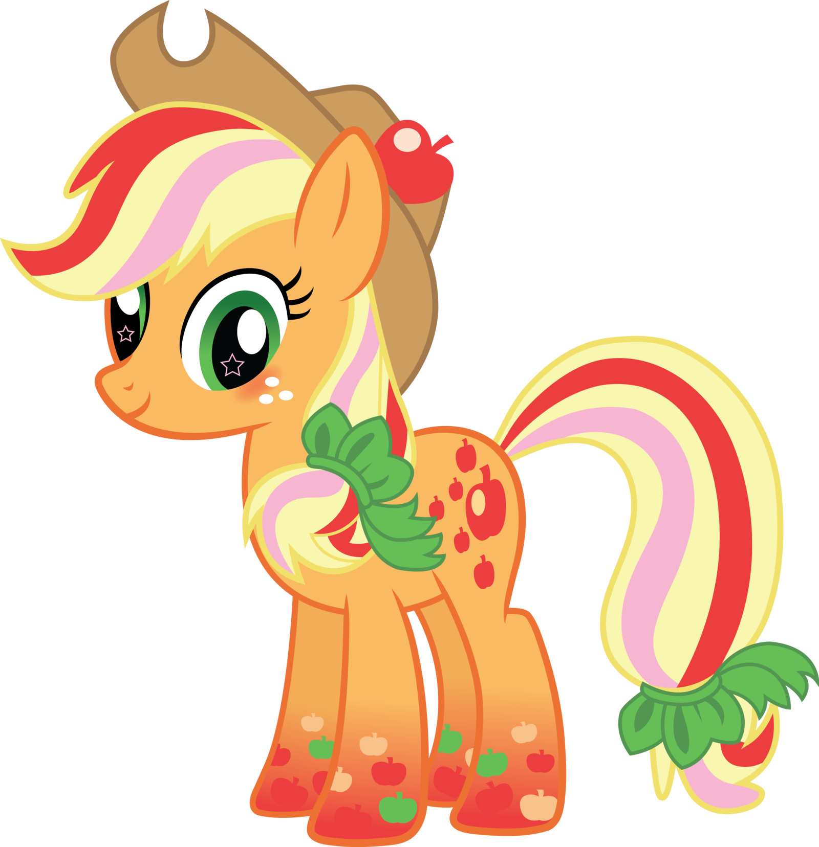 Applejack Rainbow Power My Little Pony Pinterest Images - My Little Pony Rainbow Power Applejack Clipart (1600x1656), Png Download