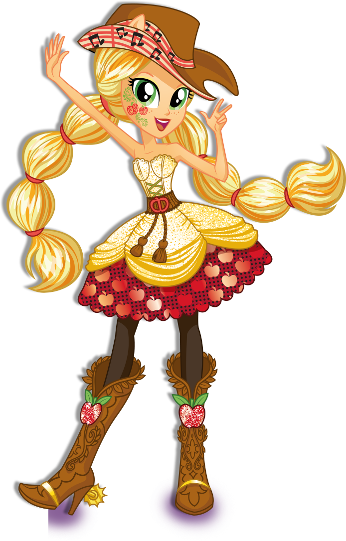 Cutiepie19 Images Applejack Rainbow Rocks Character - Mlp Eg Rainbow Rocks Applejack Clipart (694x1086), Png Download