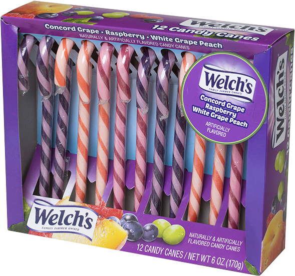 Welch's Candy Canes Clipart (657x600), Png Download