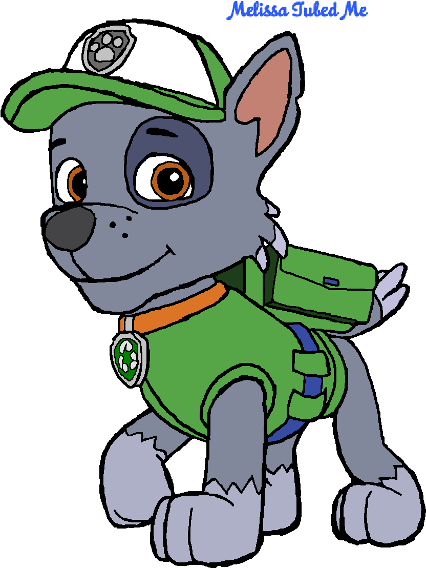 Paw Patrol - Super Rocky Paw Patrol Clipart (929x1158), Png Download